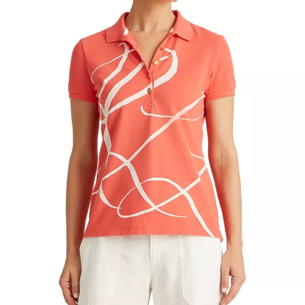 Lauren Ralph Lauren Monogram Polo Shirt M